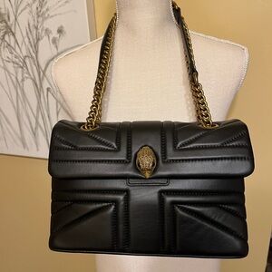 Kurt Geiger purse.  Black with gold trim